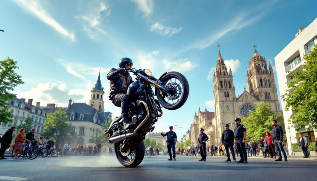 découvrez l'incroyable histoire d'un motard à canteleu qui défie la loi en commettant d'innombrables infractions sous le regard des policiers. un récit fascinant sur la rébellion au volant et les limites de la justice.