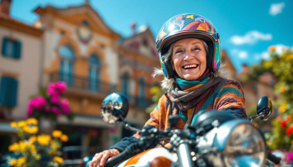 découvrez le récit inspirant de doris, 82 ans, qui réalise son rêve d'aventure en afrique au guidon d'une moto 125 cc. suivez son départ inoubliable de montpellier et plongez dans son récit d'audace et de détermination malgré l'absence de permis moto. une histoire de passion et de découvertes qui ne manquera pas de vous émouvoir.