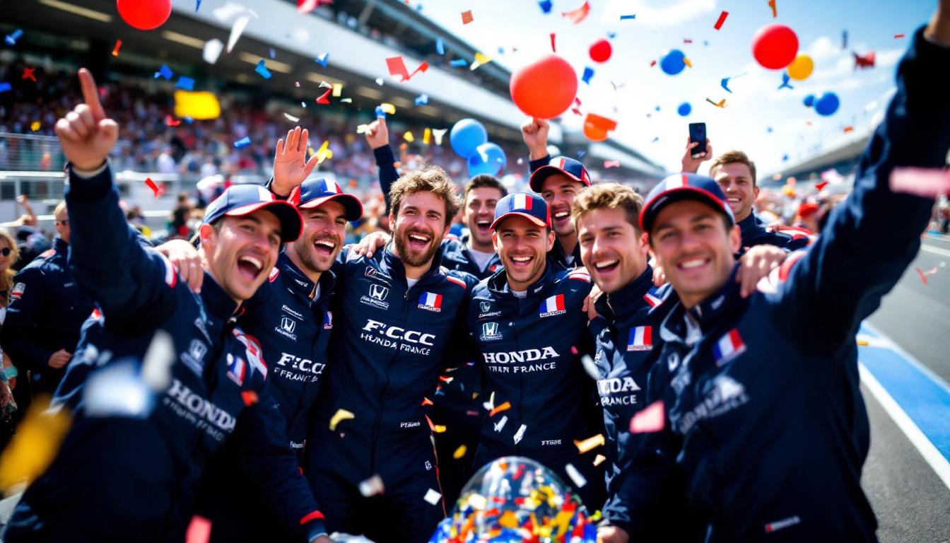 le f.c.c. tsr honda france se réjouit de sa victoire tant attendue après deux ans de défis. découvrez les moments forts de cette course mémorable qui marque un retour triomphal pour l'équipe. ne manquez pas les témoignages des pilotes et les détails de cette performance exceptionnelle.