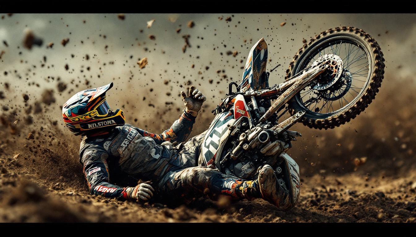 découvrez le drame survenu près de caen, où un jeune pilote de motocross a été victime d'une poussière aveuglante lors d'une compétition. plongez au cœur des événements tragiques et des conséquences de cet incident sur le monde du motocross.
