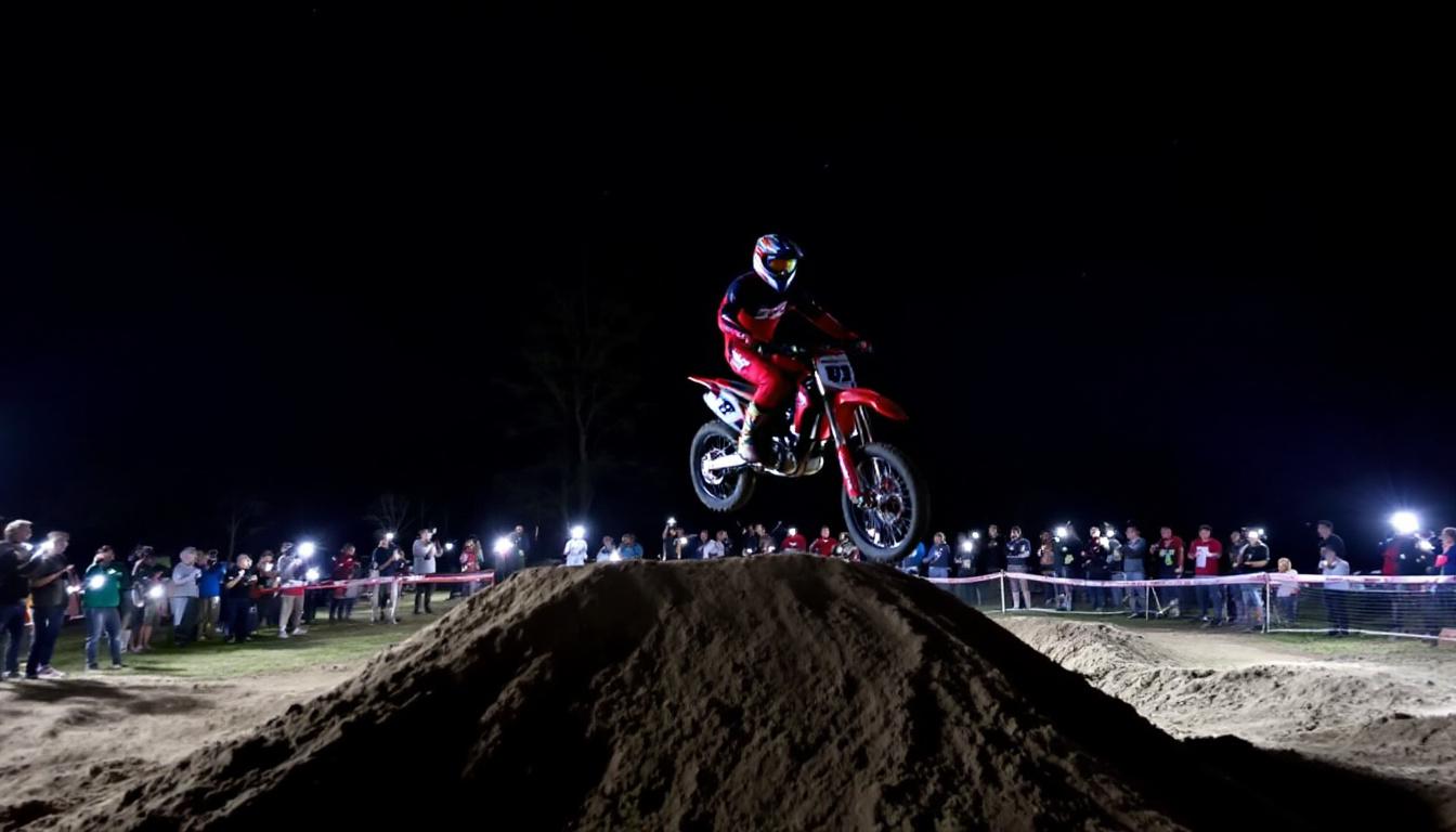 découvrez l'excitation des soirées d'été avec fun motos 30 ! rejoignez-nous pour des sessions de moto-cross nocturnes inoubliables, alliant adrénaline et ambiance festive sous les étoiles. ne manquez pas l'occasion de vivre des moments uniques sur la piste !