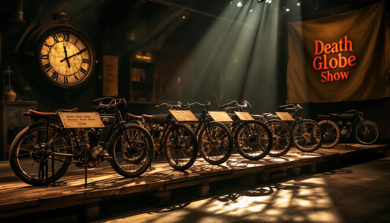 découvrez le globe de la mort, une attraction spectaculaire qui enflamme les foules et donne une nouvelle dimension à votre fête de la moto. vivez des sensations fortes avec des motards audacieux réalisant des acrobaties impressionnantes à l'intérieur d'une sphère enivrée d'adrénaline. ne manquez pas cette expérience inoubliable pleine de vitesse et d'émotion !