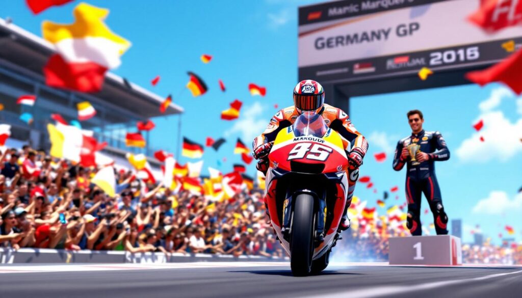 découvrez les temps forts du gp d'allemagne de motogp, où marc marquez a triomphé lors de la course sprint, accompagné de fabio quartararo sur le podium. revivez les moments clés de cette course palpitante et l'analyse des performances des pilotes.