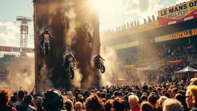 découvrez l'univers fascinant du mur de la mort au hellfest de le mans classic, où les performances époustouflantes des motocyclistes vous laisseront sans voix. plongez au cœur de cet événement légendaire et vivez des sensations fortes au rythme des motos.