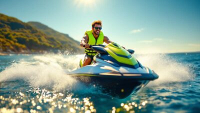 découvrez fabio quartararo, le champion de moto, en pleine détente en jet-ski à bellegarde. suivez ses aventures et vivez des moments de joie au bord de l'eau, entre sport et plaisir.