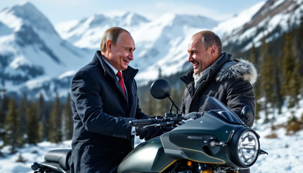 découvrez comment vladimir poutine a surpris un américain lors de son passage en alaska en lui offrant une moto russe, un geste inattendu qui a attiré l’attention des médias et suscité de nombreuses réactions.