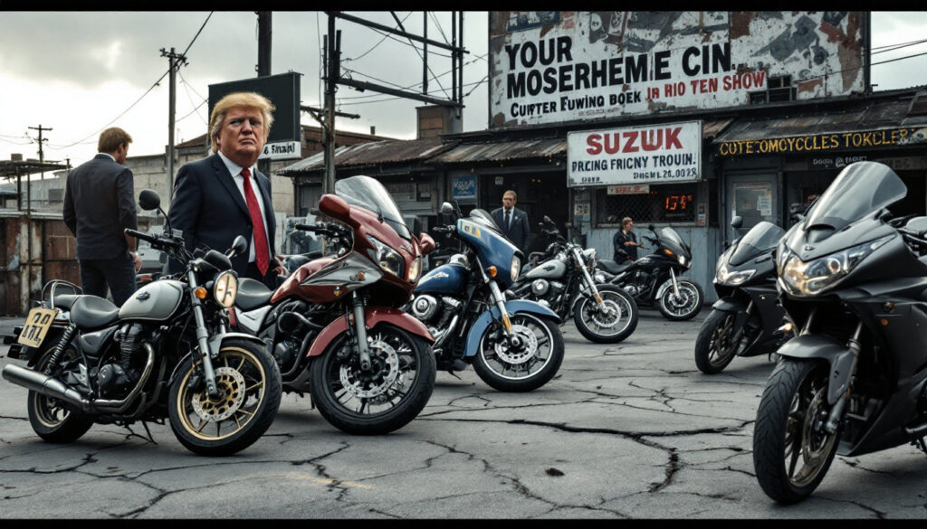 découvrez comment la crise des tarifs aux états-unis met en difficulté les grandes marques japonaises de moto, alors que donald trump, plutôt que la chine, est pointé du doigt comme principal responsable de cette situation économique.