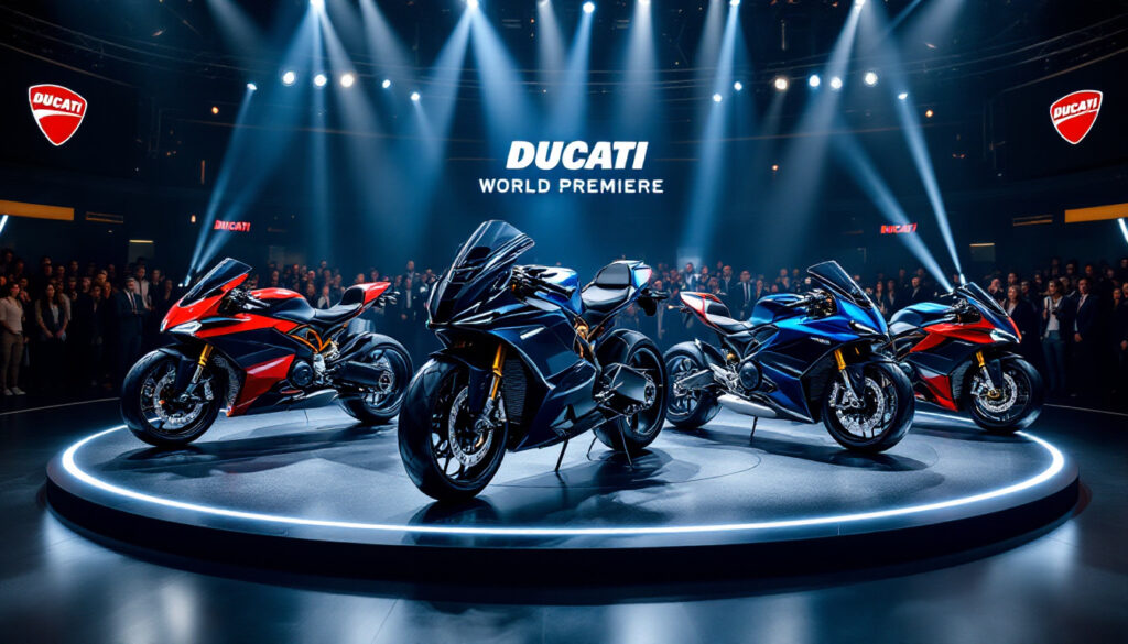 découvrez la ducati world première 2026 : la célèbre marque italienne lève le voile sur cinq nouveaux modèles exclusifs, alliant innovation, performance et design. ne manquez pas la révolution ducati !