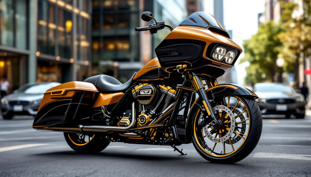 découvrez la harley-davidson cvo road glide rr, une édition limitée alliant performances sportives de haut niveau et confort exceptionnel pour la conduite urbaine. une moto d’exception pour les passionnés de sensations et d’élégance.