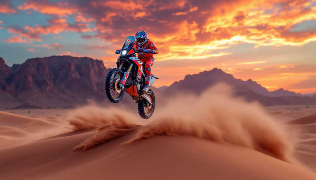 découvrez comment guillaume chollet écrit un nouveau chapitre légendaire dans l’aventure du dakar à moto. passion, défis et exploits au cœur du désert pour ce pilote prometteur.