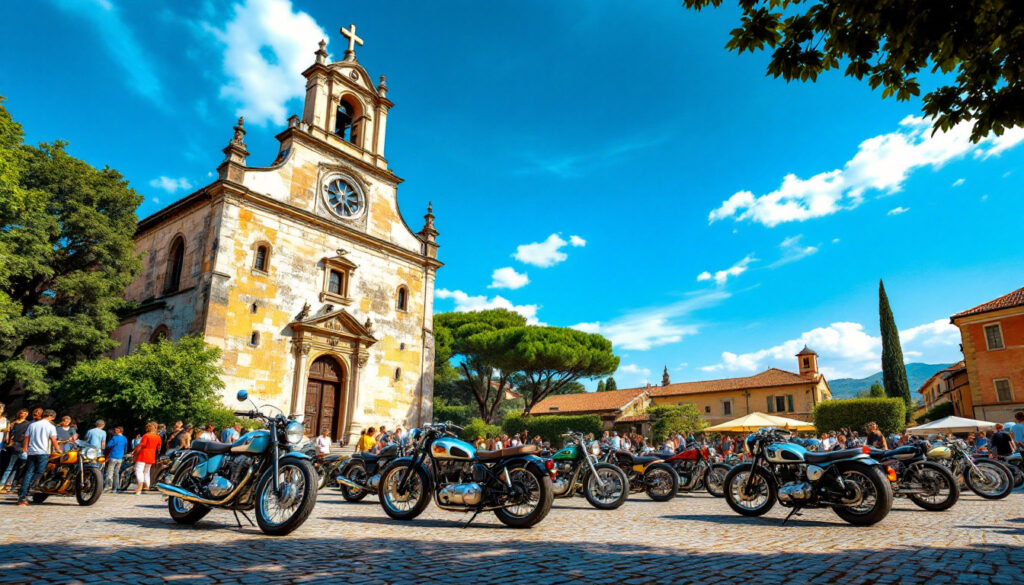 venez admirer un rassemblement unique de 50 motos vintage sur la place de l'église à mayet, le 21 septembre. passionnés et curieux, ne manquez pas cet événement incontournable dédié aux motos de collection !