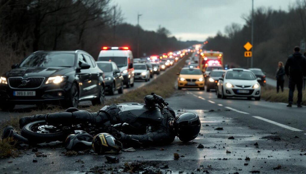 un grave accident sur la rocade de rennes a coûté la vie à un motard, provoquant de longs embouteillages et un important déploiement des secours. découvrez les détails de ce drame routier.