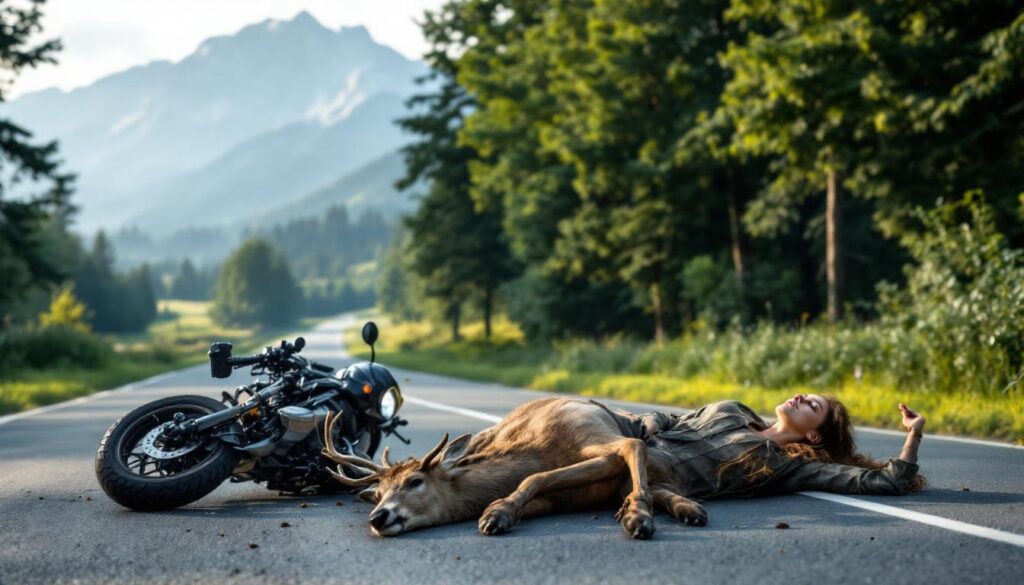 en isère, un grave accident s'est produit lorsqu'une moto a percuté un chevreuil. la passagère a été grièvement blessée et prise en charge par les secours. découvrez les circonstances de cet incident dramatique.