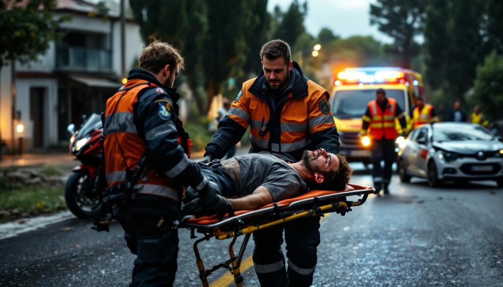un grave accident s'est produit à bastelicaccia entre une moto et une voiture : un motard de 30 ans a été évacué en urgence vers l'hôpital de la miséricorde à ajaccio. découvrez les détails de l'incident.
