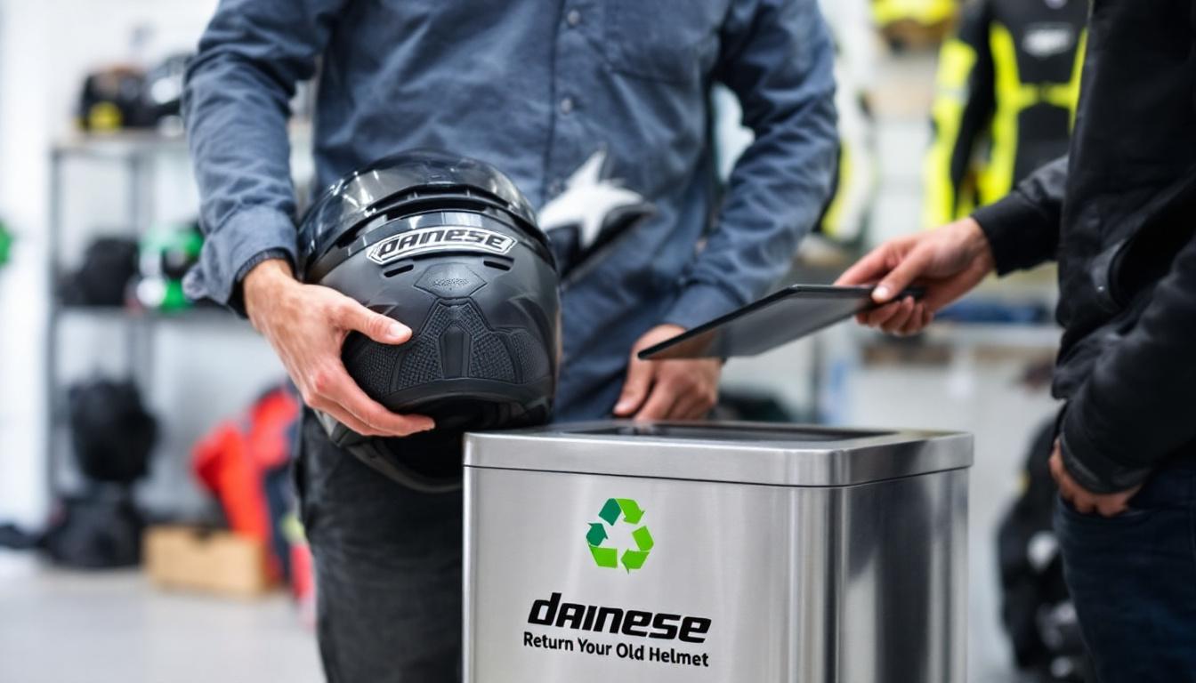 découvrez comment dainese agit pour la planète en lançant un programme innovant de recyclage des casques de moto. un geste concret pour l'environnement et la sécurité des motards.