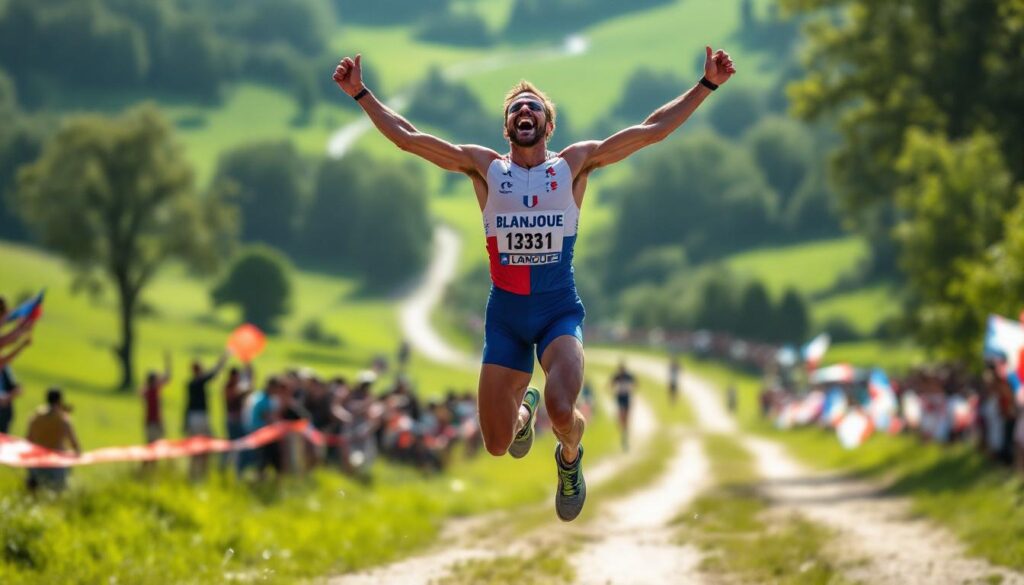 découvrez comment hugo blanjoue a décroché le titre de champion de france en cross-country grâce à une performance exceptionnelle. résumé de la course, faits marquants et réactions.