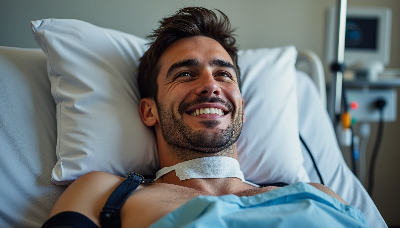 découvrez comment l'opération de la clavicule de martin s'est parfaitement déroulée, même si la durée de sa convalescence reste pour l'instant inconnue.