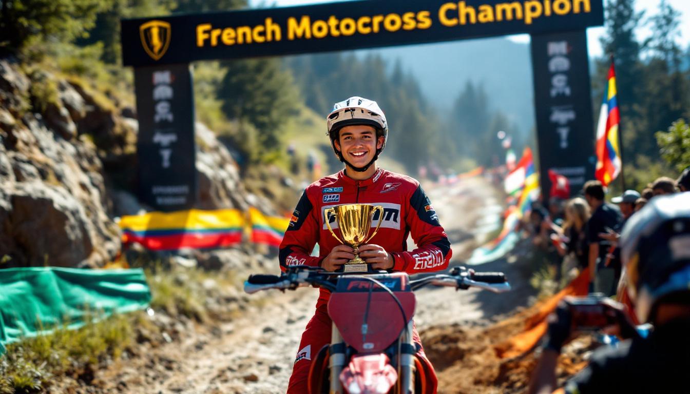 découvrez la saison remarquable de maeron valade, couronnée par son titre de champion de france de motocross et sa brillante deuxième place en enduro kid. un parcours impressionnant marqué par la passion et la performance.