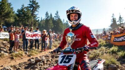 découvrez la saison remarquable de maeron valade, couronnée par une victoire au championnat de france de motocross et une impressionnante deuxième place en enduro kid. parcours, exploits et moments forts.