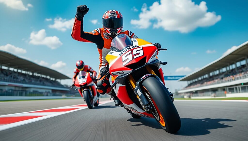 joan mir exprime sa satisfaction après avoir dépassé une ducati en ligne droite à sepang, mettant en avant les progrès réalisés par le moteur honda en motogp.