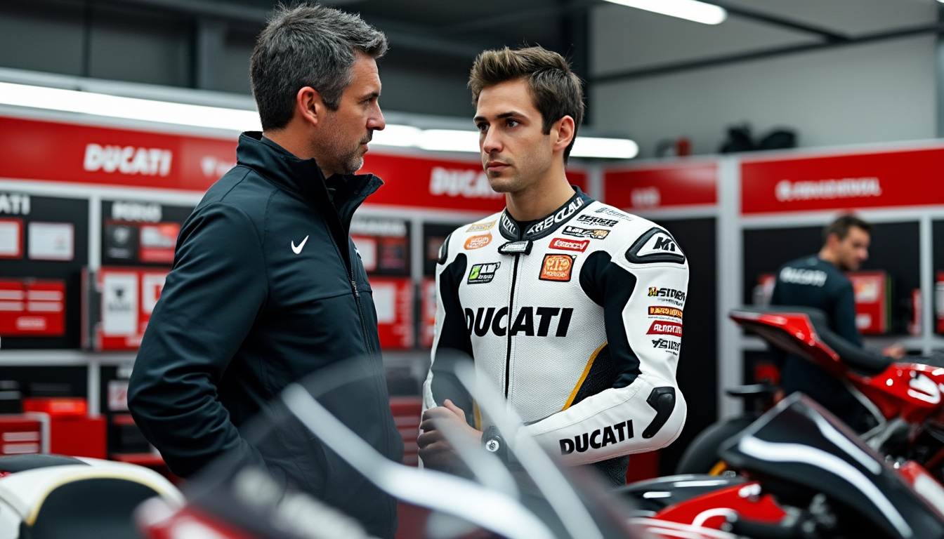découvrez les coulisses du quotidien de marc marquez chez ducati à travers les confidences inédites de son chef d'équipe, marco rigamonti. une immersion exclusive dans l'univers du motogp !