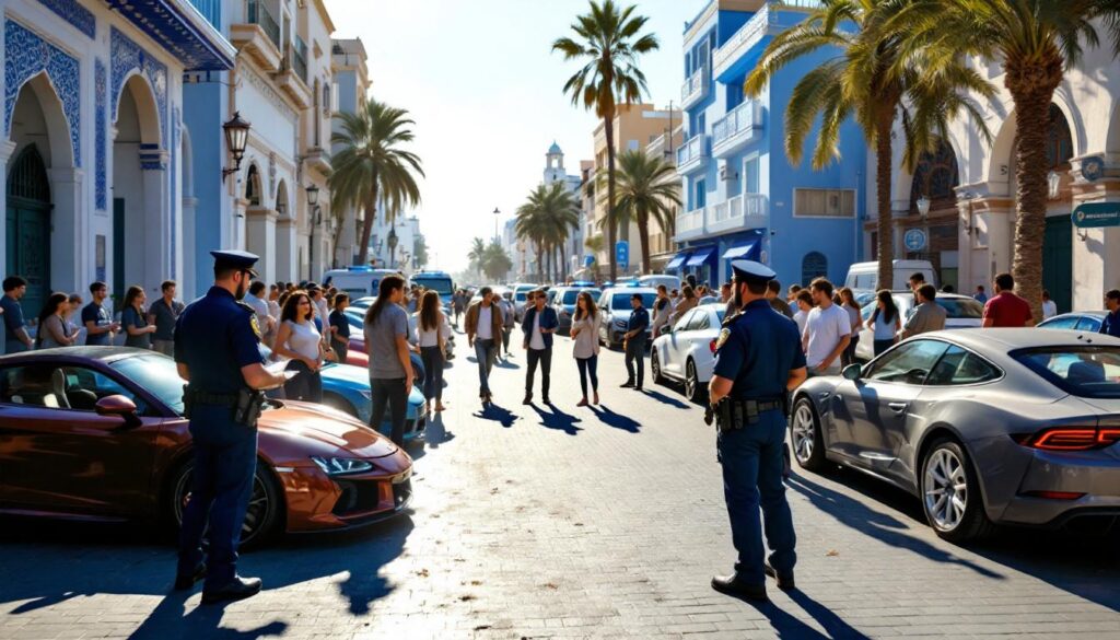 à casablanca, la police a arrêté trente personnes et saisi soixante véhicules impliqués dans des manœuvres de conduite dangereuses, renforçant ainsi la sécurité routière dans la ville.