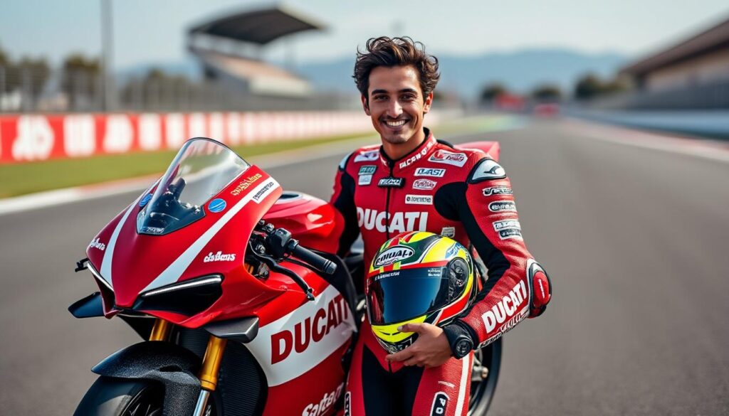 bagnaia retrouve le sourire après avoir testé la nouvelle ducati motogp à valence, marquant un tournant prometteur pour la saison à venir.