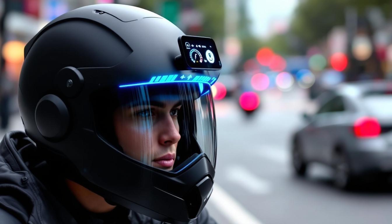 découvrez le casque moto gt-air 3 smart, fruit de l'alliance entre shoei et eyelights, intégrant un affichage tête haute pour une expérience de conduite innovante et sécurisée.