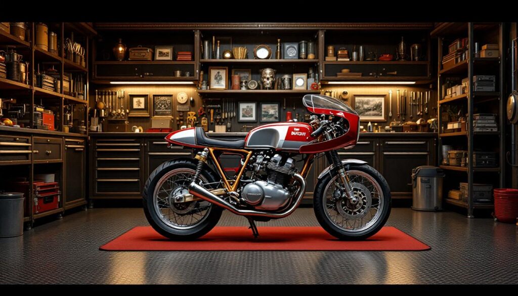 découvrez le refuge secret de richard hammond, un véritable joyau mécanique qui abrite l'une des ducati les plus rares et exclusives au monde. plongez dans l'univers fascinant de cette pièce unique pour les passionnés de motos.