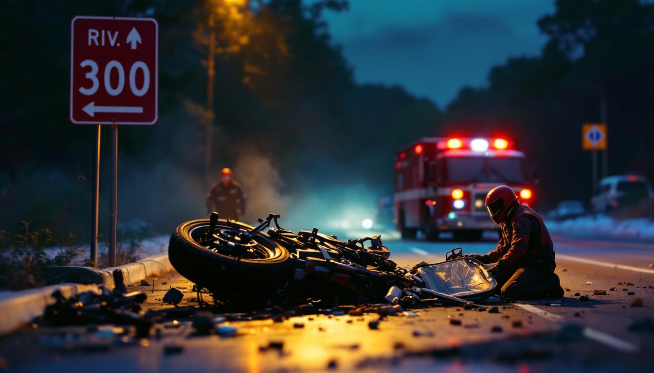 accident tragique près d'yvetot : une collision entre deux voitures et une moto a coûté la vie au motard. découvrez les détails de cet accident fatal et les réactions locales.