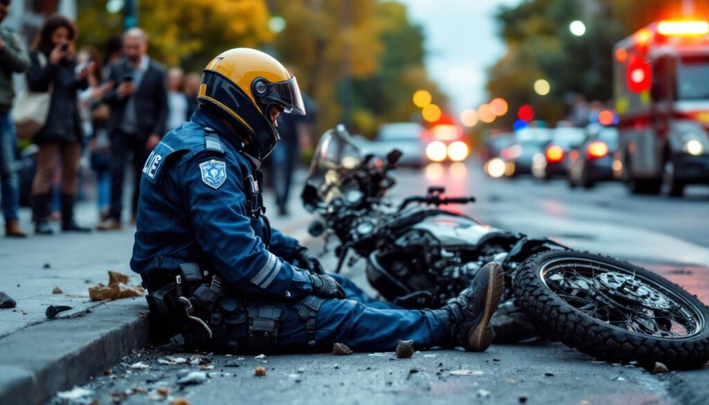 un gendarme motard victime d'un accident lance un appel à témoins afin d'identifier le conducteur responsable. aidez à faire la lumière sur cet incident en partageant toute information utile.