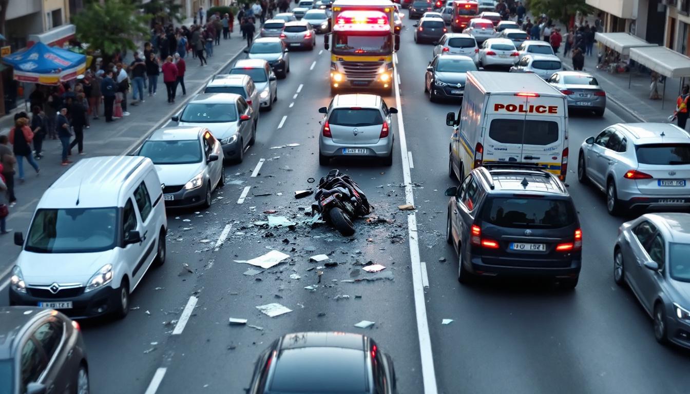 un grave accident de moto s'est produit dans le tunnel de bastia, laissant un homme sérieusement blessé. découvrez les détails de cet incident.
