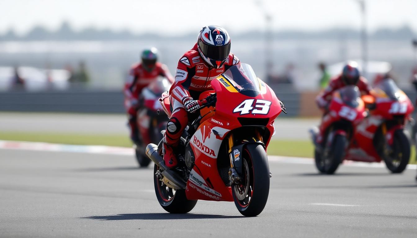 la pluie cause des retards lors des essais de la nouvelle moto honda 2027, freinant les tests cruciaux pour son développement.