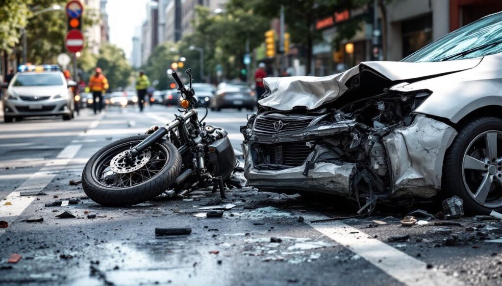une tragique collision entre une moto et une voiture a coûté la vie à un motard, succombant à ses blessures malgré les secours. découvrez les détails de cet accident dramatique.