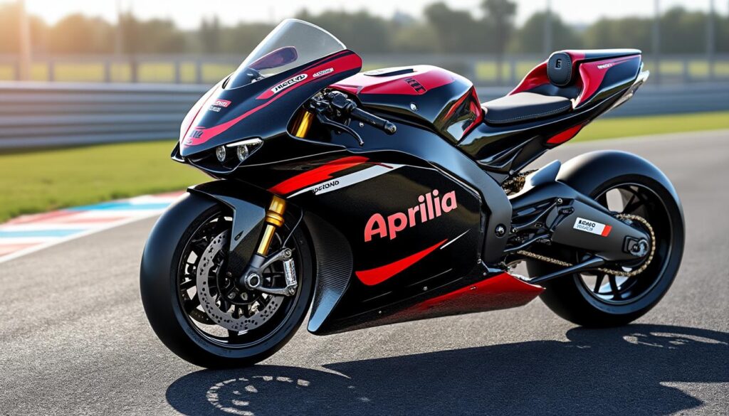 aprilia présente sa nouvelle moto 2026 de motogp, conçue pour les pilotes luca bezzecchi et sam lowes martín, alliant innovation et performance.