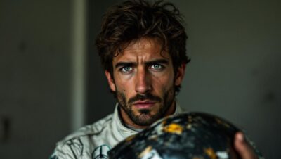 revivez l'émotion intense de romain grosjean en retrouvant le casque de son dramatique accident en f1, un moment chargé de souvenirs et de courage.