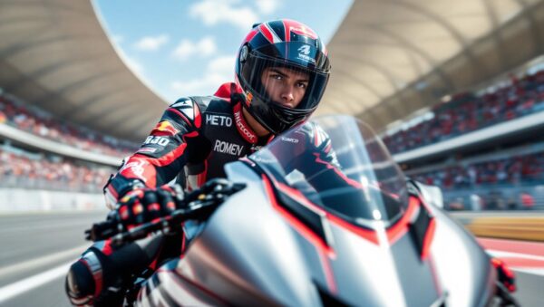 découvrez le parcours de roméo moneyron, jeune pilote en supersport 300, qui ambitionne de rejoindre l'élite du championnat du monde de moto après une saison remarquable.