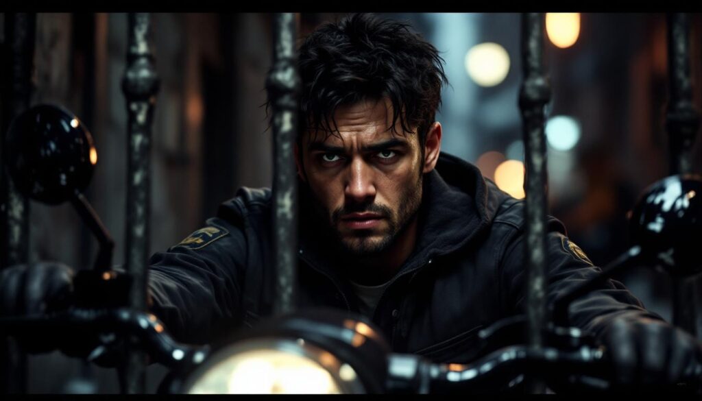 un voleur de moto, poussé par le besoin urgent d'argent, se retrouve arrêté et incarcéré.