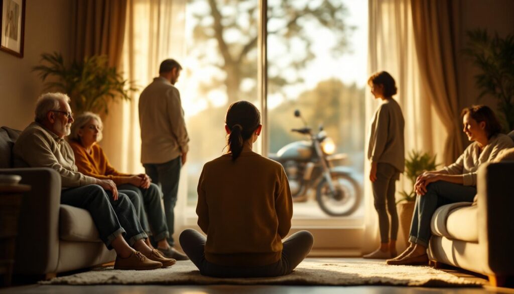 découvrez un film émouvant qui retrace 25 ans de lutte familiale contre la surdité, à travers le regard poignant d'une jeune femme qui ne perçoit pas la moto.