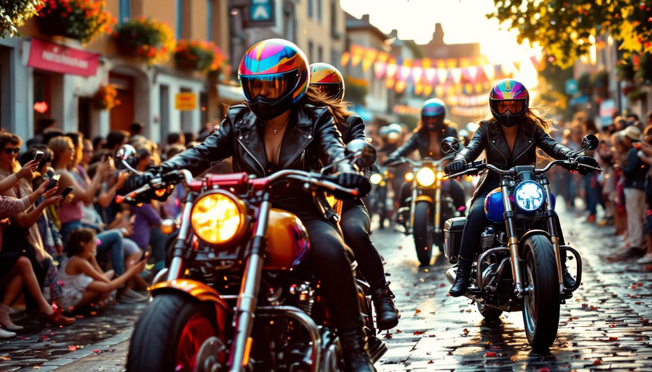 découvrez moto events à parthenay, où les femmes prennent le guidon et insufflent une nouvelle énergie à l'association, célébrant passion et dynamisme au féminin.