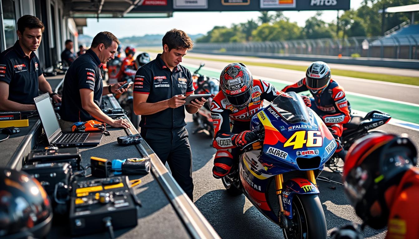 yamaha interrompt les essais motogp à sepang pour enquêter sur un problème moteur affectant la m1, afin d'optimiser les performances et garantir la fiabilité de la moto.