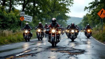à corrèze, les motards manifestent leur colère contre le contrôle technique et dénoncent l'état dégradé des routes, réclamant des mesures urgentes pour leur sécurité.
