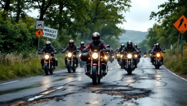 à corrèze, les motards manifestent leur colère contre le contrôle technique et dénoncent l'état dégradé des routes, réclamant des mesures urgentes pour leur sécurité.