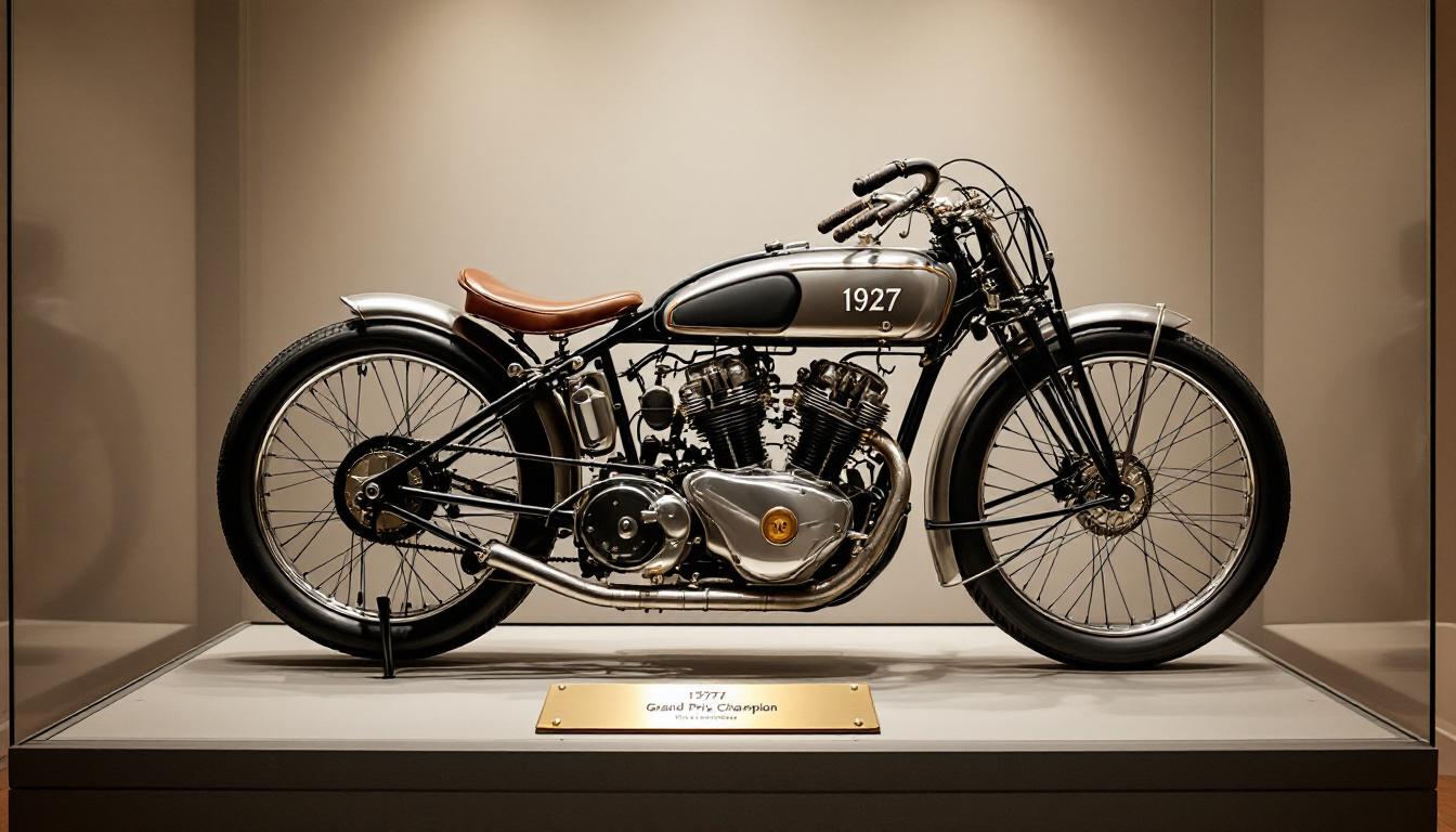 découvrez la moto emblématique des 24 heures du mans, exposée exceptionnellement sur ce marché local. plongez dans l'histoire et la passion de la course légendaire à travers ce modèle unique.