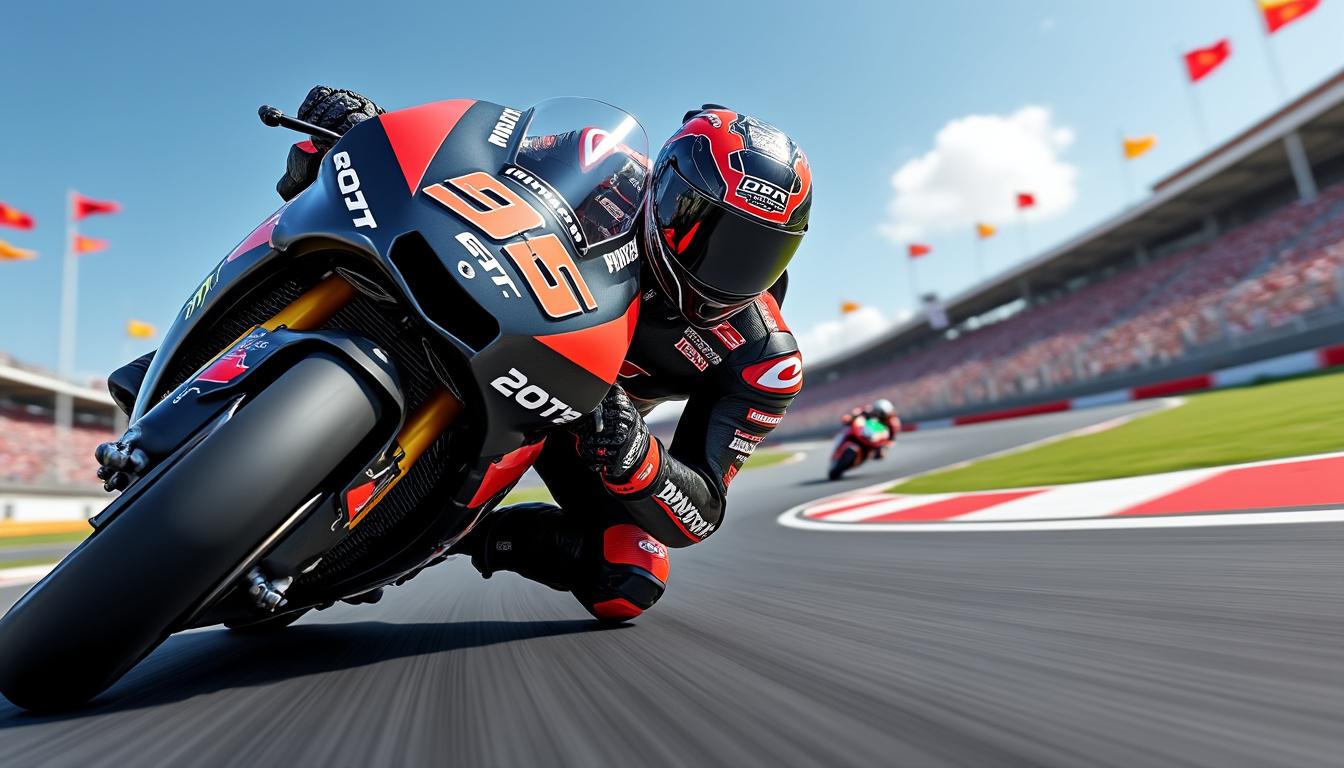 di giannantonio reste déterminé et refuse de se laisser abattre après l'erreur de sprint de marquez, montrant sa résilience et sa détermination en course.