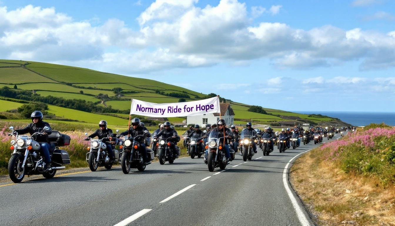 l’association balades motos en normandie a reversé 4 576 € au service pédiatrie de l’hôpital, soutenant ainsi les enfants malades grâce à leur engagement solidaire.