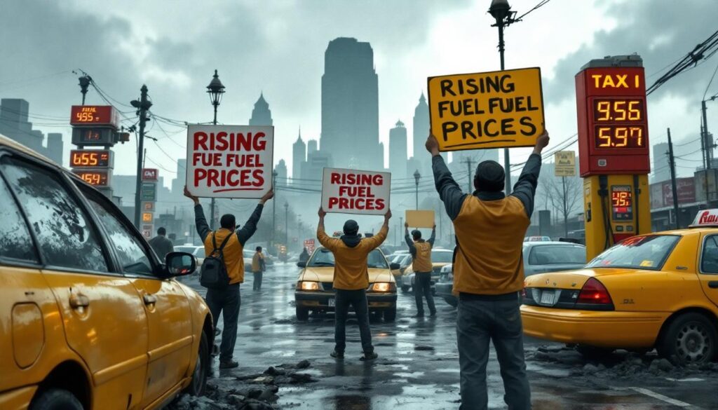 l'association 'taxicomane' accuse l'état d'être responsable de la hausse des prix des carburants, appelant à une remise en question des politiques actuelles pour soulager les consommateurs.