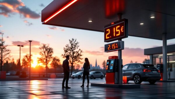 le prix du diesel atteint 2,15 €/l après une hausse de 6 centimes ce week-end, impactant le budget des automobilistes.