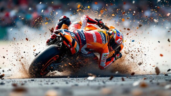 motogp : marc marquez reconnu responsable d'un crash majeur et sévèrement sanctionné, il devra purger une pénalité importante lors de la prochaine course.