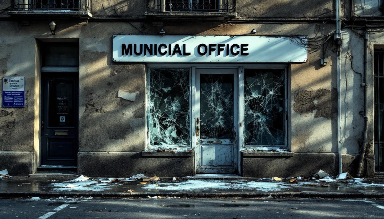 à la veille des élections municipales de 2026, des actes de vandalisme frappent plusieurs mairies, avec des bâtiments dévastés et des vitrines brisées, suscitant inquiétude et tension avant le scrutin.